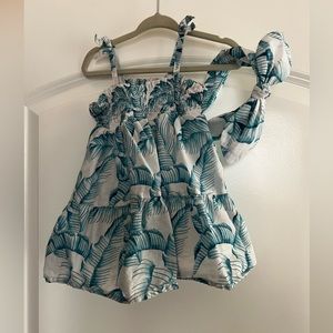 Tropical Janie and Jack girls dress🩵